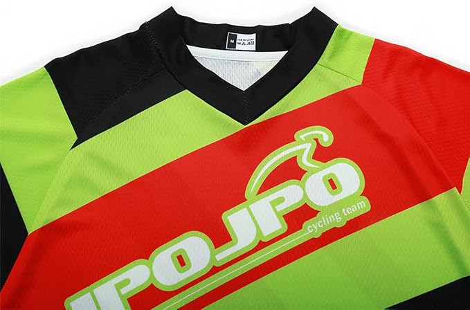 Men's Mountain Bike Jersey Long Sleeve MTB Off-Road Motocross Jersey Quick Dry Downhill&Motocross Shirts