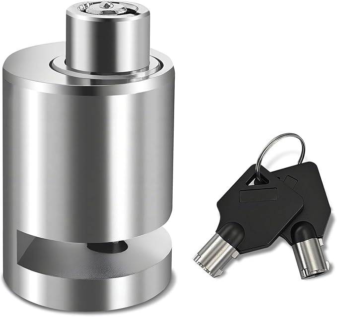 Motorcycle Disc Brake Lock, Motorcycle Locks Anti Theft, Motorbike Safety Anti-Theft Wheel Disk Lock with Two Keys, Heavy Duty Alloy Steel Brake Padlock for Bicycle Electromobile Road Cycle