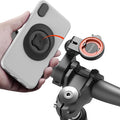 Bike Phone Mount,Motorcycle Phone Holder with Universal Adapter,Out Front Bicycle Handlebar Mount for Mountain Road EBike,Scooter,Moto,MTB,Quick Release 【Series C - 1st Gen】Angle Adjustment Edition