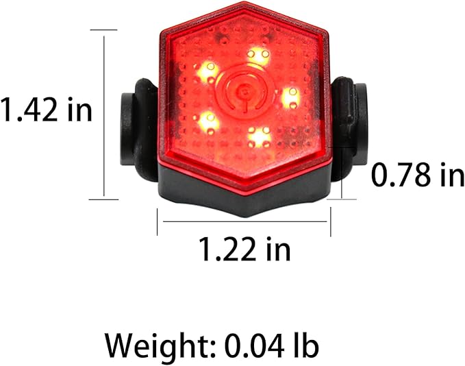 LED Safety Light, Running Lights for Runners LED Bike Tail Lights Clip on Dogs Light for Walking at Night, Jogging, High Visibility Strobe Accessories Hiking Cycling Camping Boat
