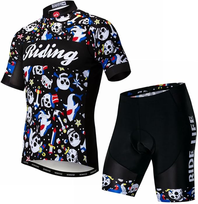 Cycling Jersey Men Set Road Short Sleeve Quick Dry Bike Padded Cycling Clothing Suit Bicycle Wear Summer