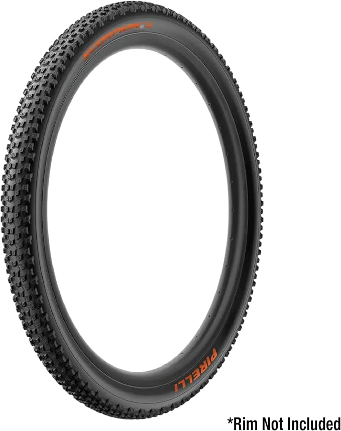 Pirelli Scorpion XC M Orange Label 60-622 (29x 2.4) MTB Bicycle Tire - Designed for Hardpacked Courses and Mixed Terrains, 120TPI and ProWall Casing- Mountain Bike Tire w/Keychain (2 Pk)