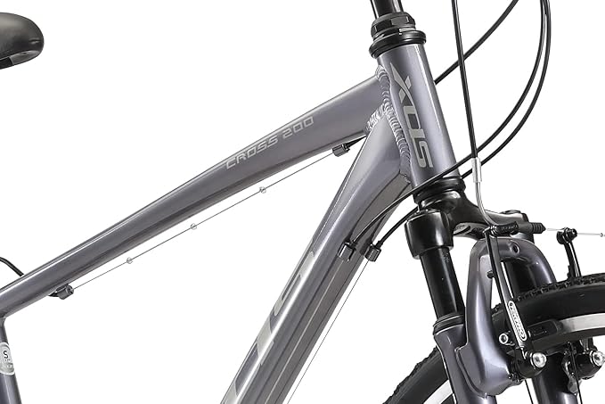 XDS Cross200 21 Speed Hybrid Bike Commuter City Bike, for Men and Women, Adult and Teenager, 700C Wheel, 15.5/17.5/19.5/21.5 Inch Lightweight Aluminum Alloy Frame