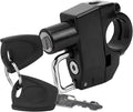 Motorcycle Helmet Lock, Anti-Theft Handlebar Mount Helmet Security Holder Hook with 2 Keys, Aluminum Alloy Helmet Safety Lock for Motorbike Scooter Street Bike Dirt Bike