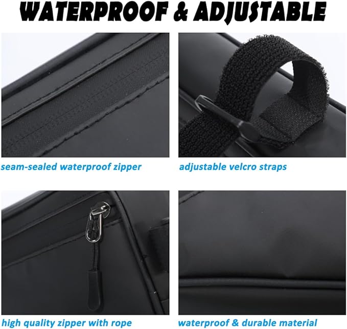 ITSCOOL Bike Frame Storage Bag Waterproof Bicycles Triangle Pouch Top Tube Bike Bag Tool Accessories for Mountain Road Bike MTB