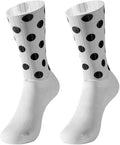 Cycling Socks Seamless Non-Slip Polka Dot Print Men'S Cycling Women'S Road Outdoor Running Sports Socks 1 Pair