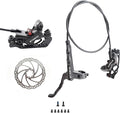MTB Hydraulic Disc Brakes Set Left Front 800mm Right Rear 1400mm with 160mm Rotors,Aluminum Oil Pressure Calipers Levers for Mountain bike E-Bike Fat Bike Road Bike