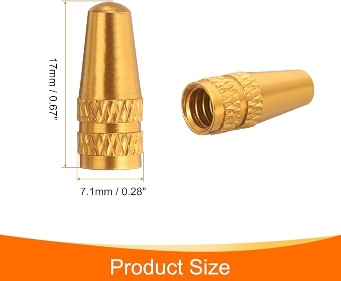 HARFINGTON Bike Valve Caps Anodized Aluminum Road Bicycle Air Tire Valve Caps Dust Caps for MTB Road Racing Bicycle