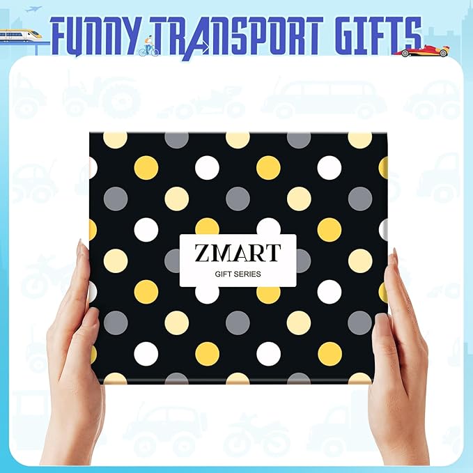Zmart Transportation Gifts for Adult - Train Race Car Truck Bicycle Motorcycle Socks for Men