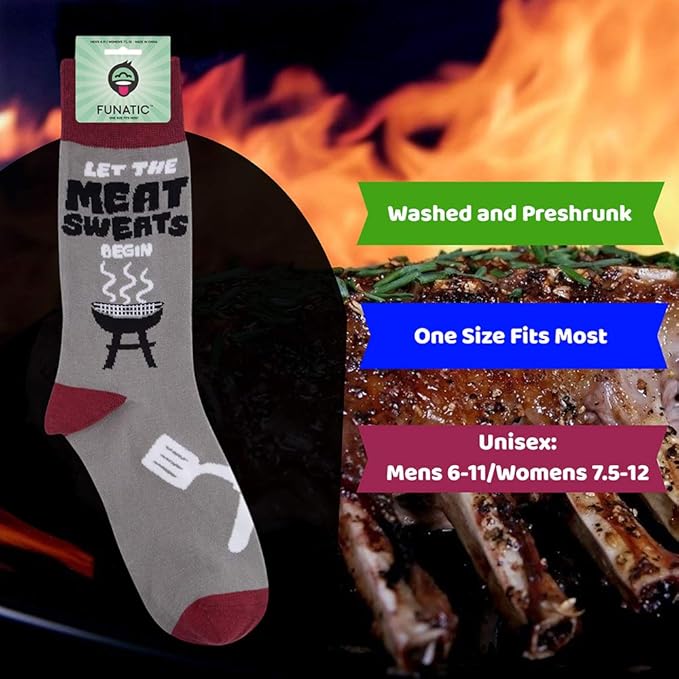 FUNATIC Funny Outdoor Themed Socks for Men Women - Novelty Gifts For Golfing, Fishing, Hunting, Bigfoot, Pickleball, and More