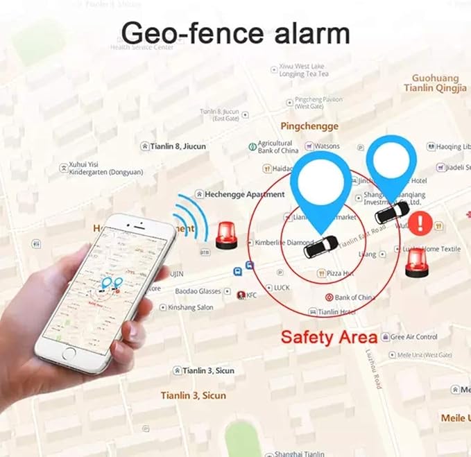 GPS Tracker for Car Truck Vehicles GPS Tracker Real time Mini Wired GPS Tracker for Motorcycle, Boats, Machinery, Assets, with Anti-Theft Alarm, Super Cheap $5 Monthly Fee - 4G TK806