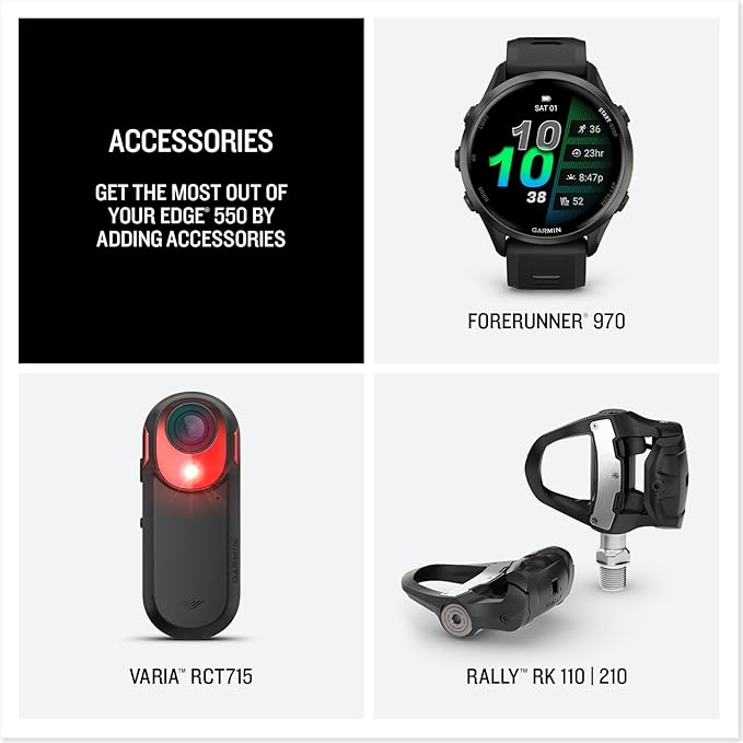 Garmin® Edge® 850, Compact GPS Cycling Computer, Vivid Color Touchscreen Display, Bike-Specific Mapping, Advanced Training and Performance Insights