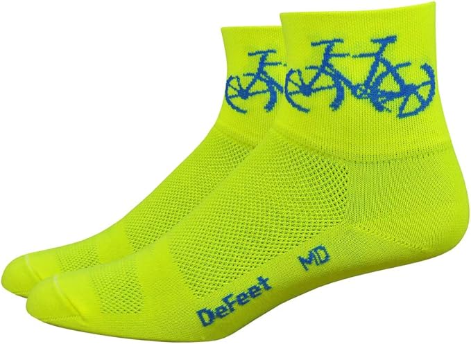 DEFEET | Aireator 3" Patterned Cycling Socks | For Biking, Running, & Everyday Adventures