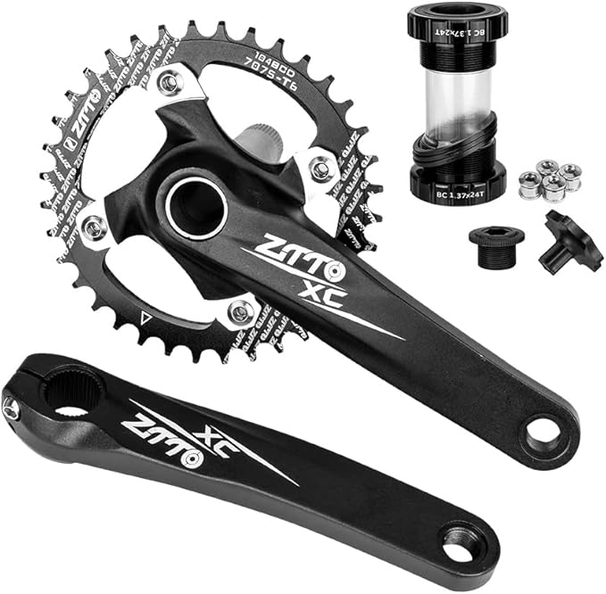 Bicycle Transmission kit,1x10 Speed MTB Derailleurs Shifter Groupset Bike Crankset 11-50T Cassette Flywheel 10 Speed Chain for MTB Mountain Bike