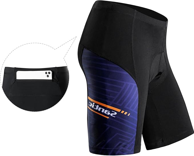 Santic Men's Cycling Shorts Padded Bicycle Riding Pants Bike Biking Clothes Cycle Wear Tights