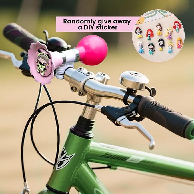 Loud Bike Air Horn for Bicycles - Easy Install Retro Classic Horn for Kids Adults, DIY Twist Bell for Mountain Bike, Kids Bike, Golf Cart Vehicle Accessories