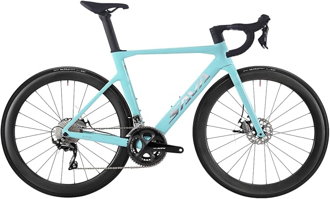 SAVADECK Carbon Road Bike, T800 Carbon Fiber Frame 700C Racing Bicycle with Shimano 105 R7000 22 Speed Groupset and Mechanical Disc Brake, Ultra-Light Carbon Bike