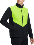 baleaf Men's Cycling Jacket Puffer Lightweight Coat Windproof Warm Winter 5 Pockets Packable Running Hiking