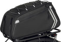 veimia Rear Bike Rack Bag, 13L PVC Water Resistant Bicycle Trunk Pannier with Multiple Pockets, Multifunctional Bike Saddle Bag for Commuter Travel Shopping and Cycling, Black1