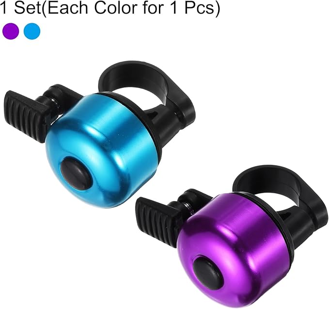 HARFINGTON Bike Bell Mini Bicycle Bell with Loud Crisp Clear Sound Bike Ring Bell Aluminum Bike Accessories