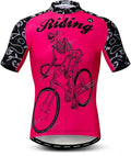 Men's Cycling Jerseys Tops Biking Shirts Short Sleeve Full Zipper Bike Clothing