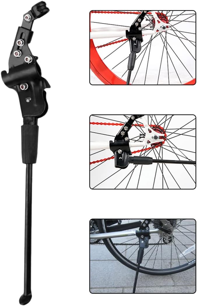 Totority Adjustable Bike Kickstand Aluminum Alloy Foot Brace Support for Mountain and Road Bikes Stable Leg Support for Easy Parking