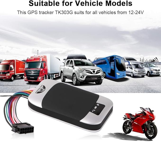 GPS Tracker, Car Kill Switch Anti Theft, GSM SMS GPRS GPS Tracker for Motorcycle Motorbike Vehicle, Cut Off The Oil and Power System Remotely, Locator Tracking Device - Subscription norequired
