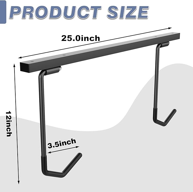 WALMANN Ceiling Mounted Bike Rack for Garage, Space-Saving Ceiling Bike Storage for 4 Bikes(Horizontally)/8 Bikes(Vertically), Adjustable Bike Hooks for Road Mountain Bikes