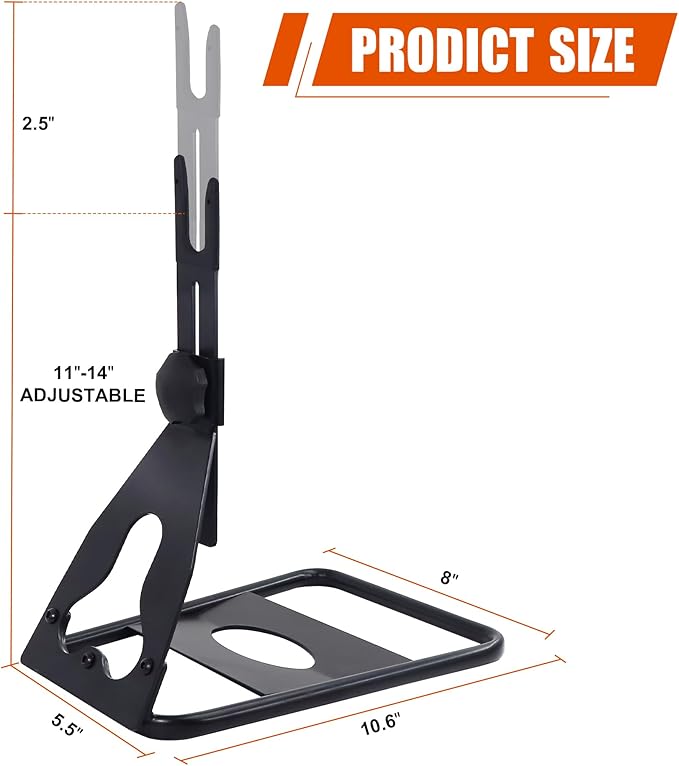 WEEROCK Bike Stand Floor Type Hub Mount Height Adjutable Steel Packing Bicycles Indoor Outdoor Storage Garge for 20-29 Inch Bicycle MTB Road Bike