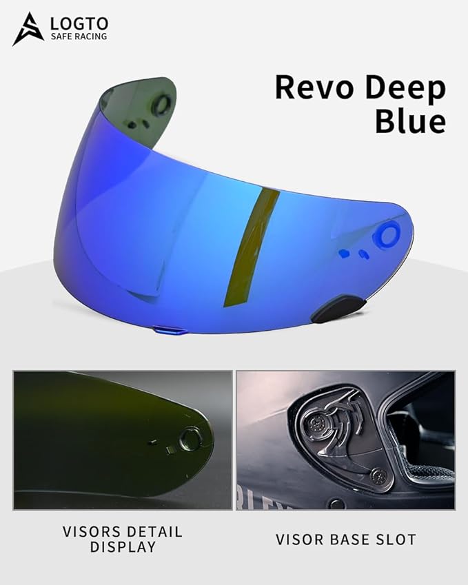 Replacement Motorcycle Helmet Visor Shield for Star RS-1 Vortex Qualifier Revolver Helmet Accessories Universal