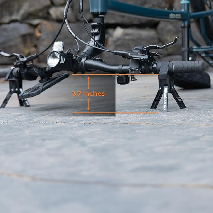 The Original Handlebar Jack Portable Repair Stand V3 | Made in the USA | 3.7" Ground Offset, for Bicycles, eBikes | Compatible w All Electric Bikes