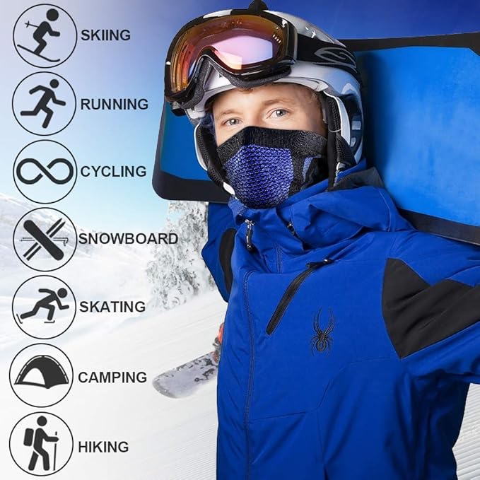 WTACTFUL Winter Neck Warmer Gaiter Windproof Face Mask Balaclava Bandana for Ski Snowboard