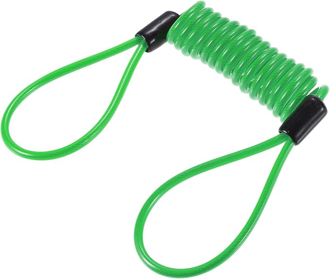 X AUTOHAUX Disk Brake Lock Motorcycle Alarm Disc Lock Security Reminder Cable Tool for Scooter Motorcycle Bike Brake Disc Green