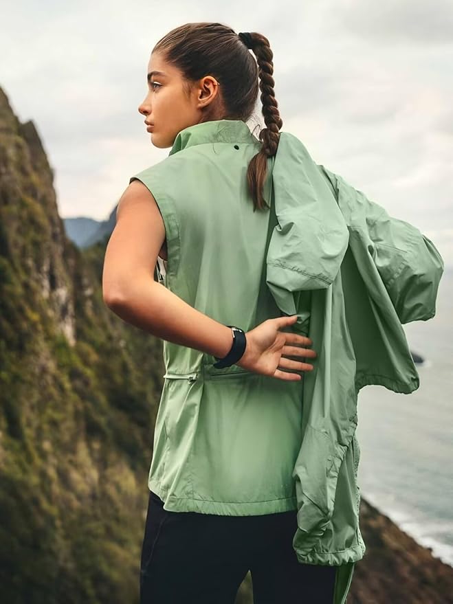 Packable Rain Jacket Women Waterproof Lightweight Jacket With Hood Womens Windbreaker Jacket S-XXL