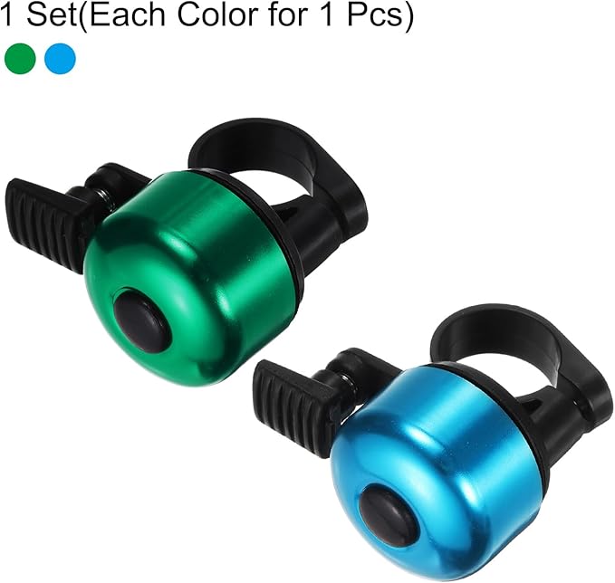 HARFINGTON Bike Bell Mini Bicycle Bell with Loud Crisp Clear Sound Bike Ring Bell Aluminum Bike Accessories