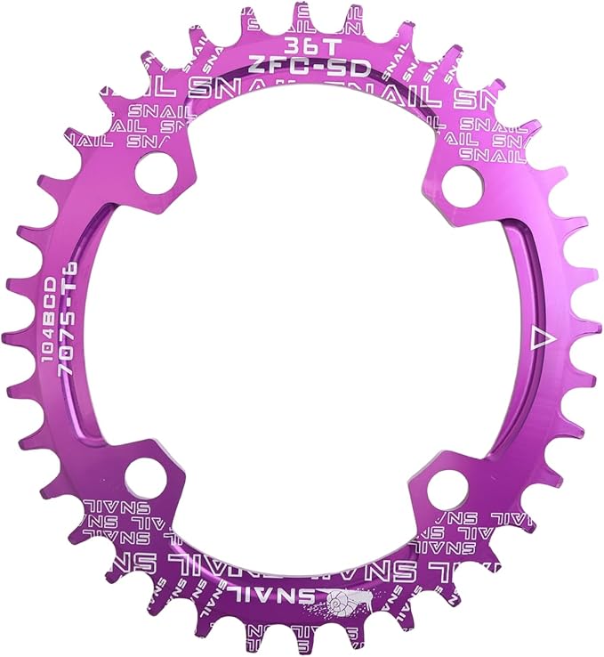 DJC Bike Chainring 104BCD Round/Oval 30t 32t 34t 36t 38t 40t 42t 44t 46t 48t 50t 52t Tooth Narrow Wide 7/8/9/10/11/12 Speed Ultralight MTB Mountain Bike 104 BCD Chainwheel