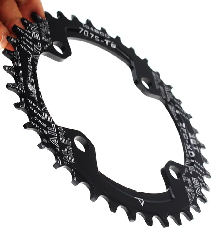 CYSKY 104 BCD Chainring 30T to 52T Narrow Wide Chainring with Sprocket Bolts for 1x Set-up Road Bike Mountain Bike BMX MTB Gravel Ebike