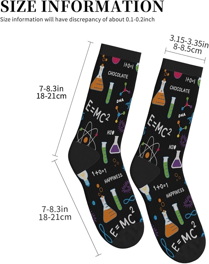 Crew Athletic Socks Funny Crazy Casual Sports Novelty Dress Socks for Women Men Running Hiking