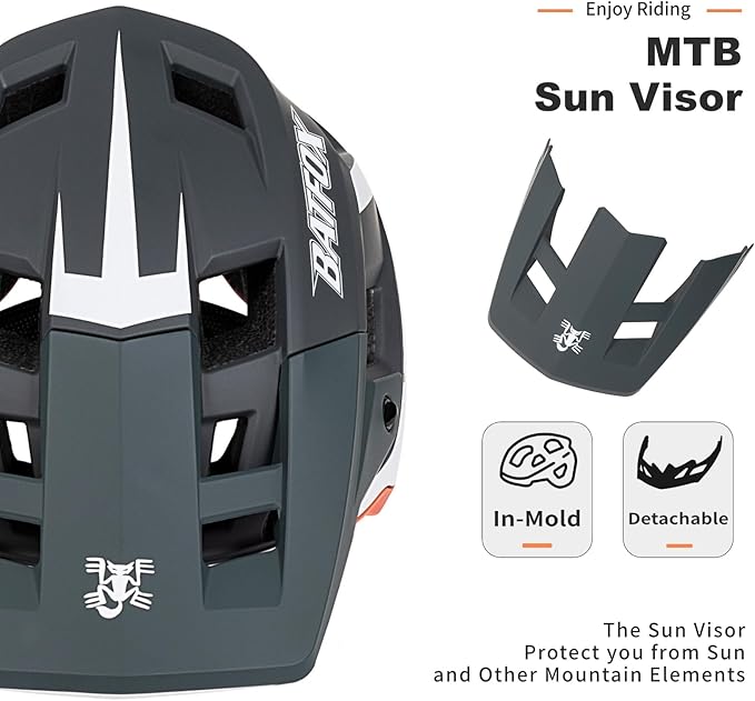 BATFOX Bike Helmet,Mountain Bike Helmet Helmets for Men Women Adults Youth