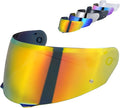 HJ-33 Visor Shield Replacement, I90 Visor Face Shield Compatible With HJ-33 Helmet Visor Accessories (Chrome Red)