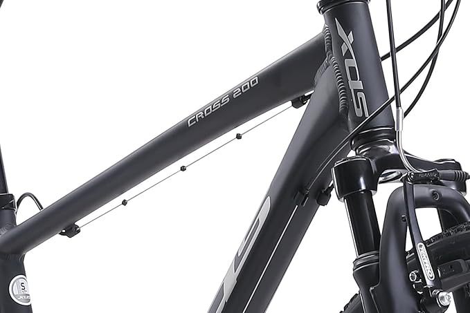 XDS Cross200 21 Speed Hybrid Bike Commuter City Bike, for Men and Women, Adult and Teenager, 700C Wheel, 15.5/17.5/19.5/21.5 Inch Lightweight Aluminum Alloy Frame