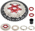 CYSKY 8/9/10/11/12-Speed Cassette 11-25T/28T/32T/34T/36T/40T/42T/46T/50T/52T Bike Sprocket Freewheel Compatible with Shimano, Sram HG Hub, Fit for Mountain Bike, Road Bike, MTB Cassette