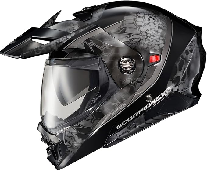 ScorpionEXO AT960 Modular Adventure Street Motorcycle Helmet with Bluetooth Ready Speaker Pockets DOT ECE Approved Kryptek (Typhon - Small)