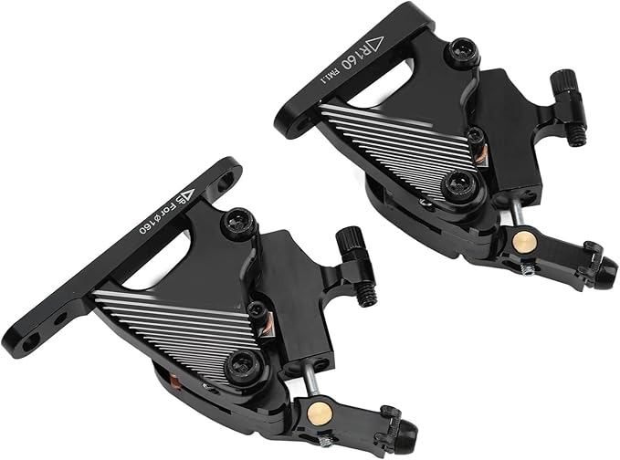 Alomejor Hydraulic Disc Brakes,High-Performance Lightweight Mountain Bike Brakes Aluminum Alloy Caliper for Road Cyclists Mountain Bikers Commuters Trail Riders