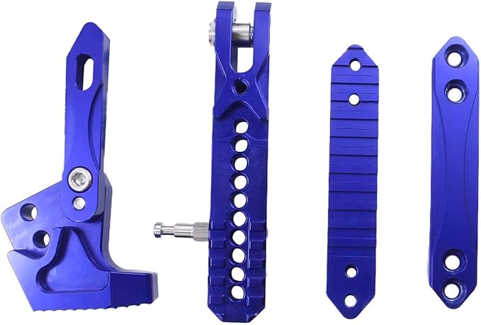 Universal Motorcycle Kickstand Adjustable Foot Side Support Parking Kickstand for Electric Motorbike Parking Foot Side Support Stand (Blue-260-300)