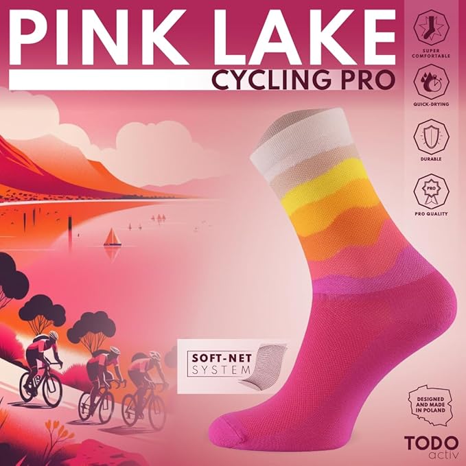 TODO PRO Cycling Socks - Breathable Bike Socks for Men and Women