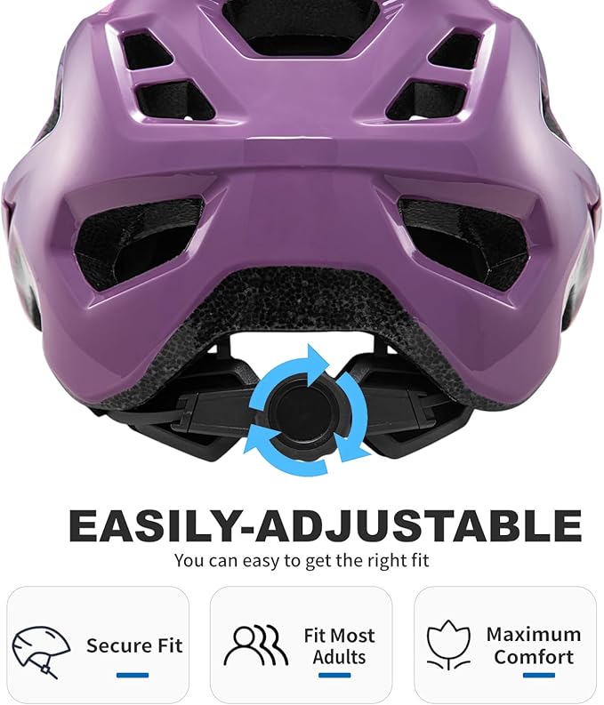 BATFOX NTA 8776 E-Bike & Mountain Bike Helmet for Adults Youth, E-MTB Cycling Helmet for Men Women (52-60CM)