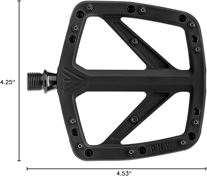 PNW Components Range Composite MTB Pedals – Nylon Flat Mountain Bike Pedals – Sealed Bearings – Wide Platform – Multiple Colors