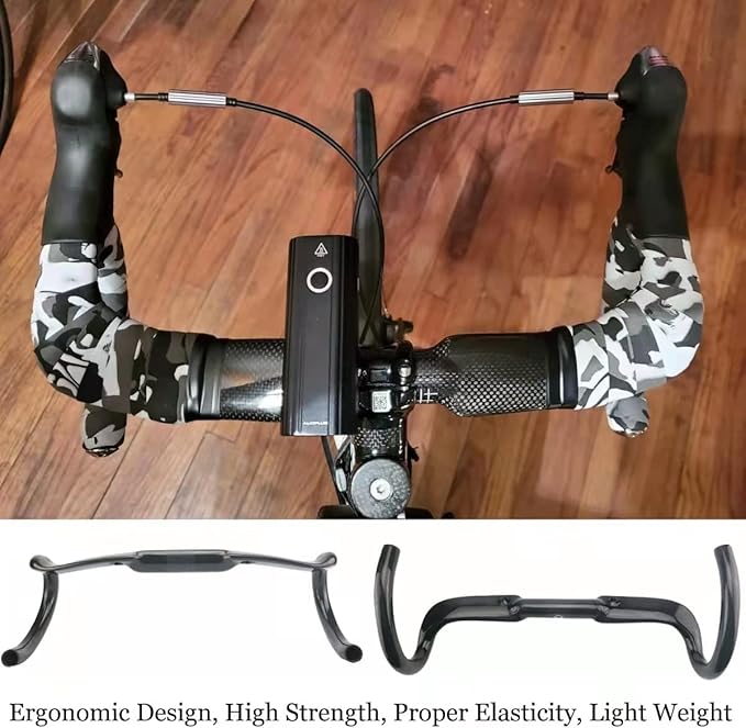 carbon fiber drop bars drop down handlebars Road Handlebars 31.8 44 drop bar Aero Bars for Road Bike aerobars drop handlebars carbon aero internal routing for gravel bike