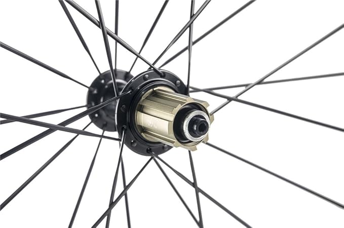 SunRise Bike 1 Pair of Road Bike Carbon 700C Clincher Wheelset Super Light Bicycle Wheels 38mm Depth (fit for Shiman0 Cassette)